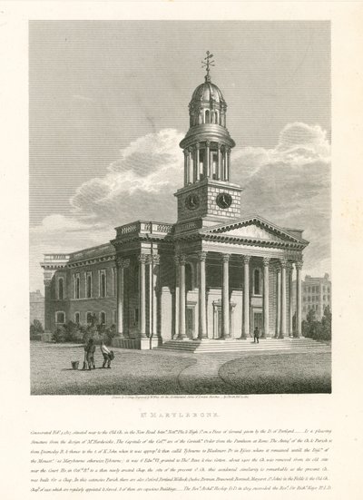 Church of St Marylebone, London av English School
