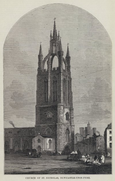 Church of St Nicholas, Newcastle-upon-Tyne (gravering) av English School