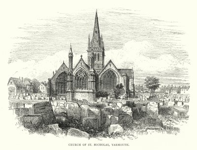 St. Nicholas kirke, Yarmouth (gravering) av English School