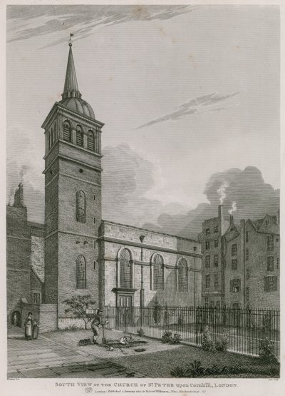 Church of St Peter upon Cornhill, London av English School