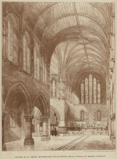 St. Philip-kirken, Buckingham Palace Road (gravering) av English School