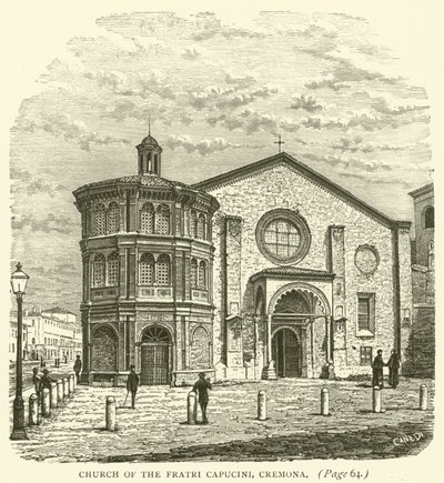 Fratri Capucini-kirken, Cremona (gravering) av English School