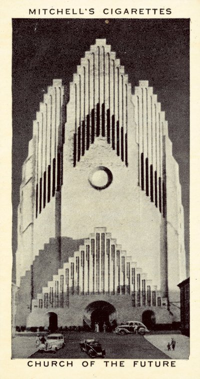 Fremtidens kirke (litho) av English School