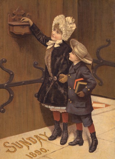 Kirchenopfer (Gravur) von English School