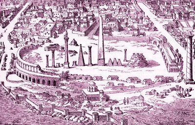 Circus and Hippodrome of Christian Constantinople, illustrasjon av 