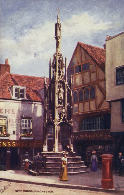 Bykorset, Winchester (fargelitografi) av English School