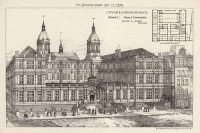 City of London School; høyt berømmet design av English School