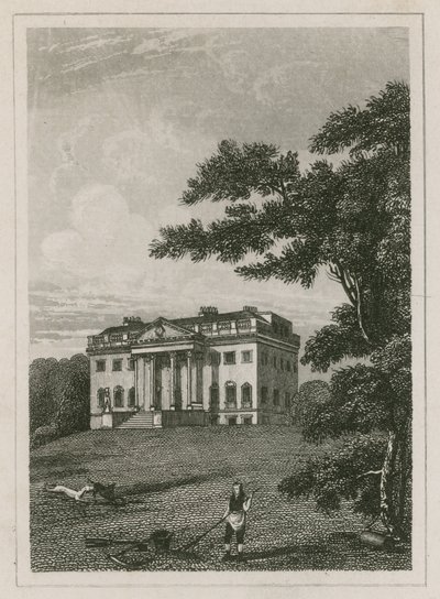 Claremont House, Esher, Surrey (gravering) av English School