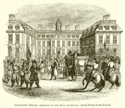 Clarendon House: Ankomst av kongen i staten av English School