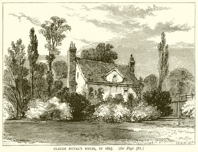 Claude Duvals hus, i 1825 av English School