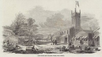 Clift-House Iron Building Works, nær Bristol (gravering) av English School
