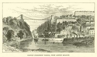 Clifton Suspension Bridge, fra Ashton Meadow av English School