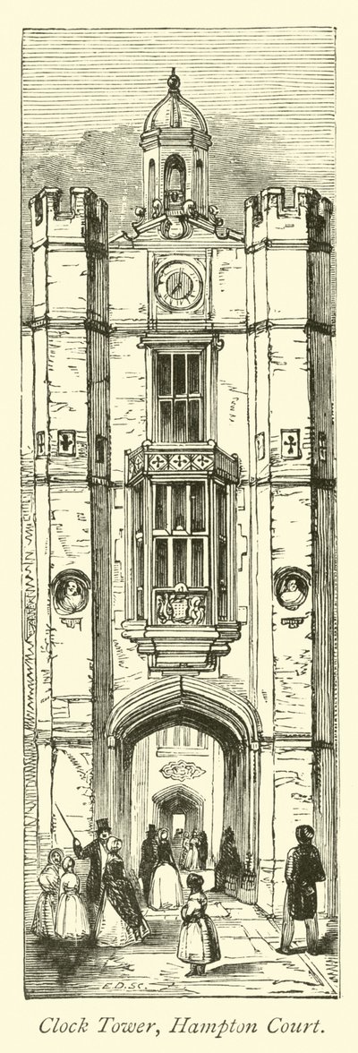 Klokketårn, Hampton Court av English School