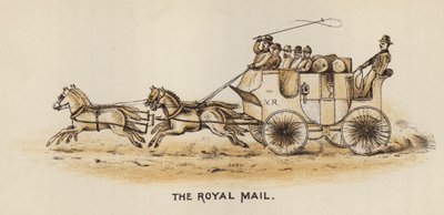 Trenere og coaching: The Royal Mail (litho) av English School