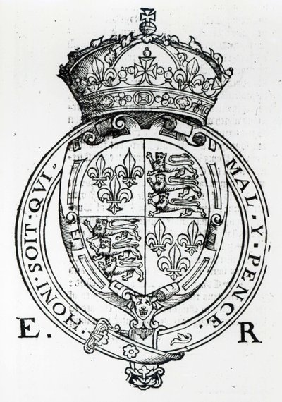 Våpenskjold til dronning Elizabeth I av English School