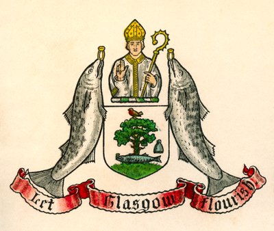 Våpenskjold fra Glasgow, Skottland av English School