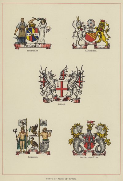 Byvåpen (farge litho) av English School