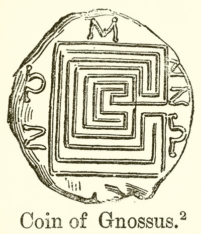 Münze von Knossos von English School