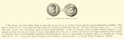 Mynt av Salome og Aristobulus av English School