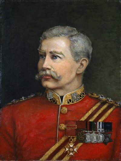 Oberst Hugh Shaw VC CB, Royal Irish Regiment, 1885 av English School