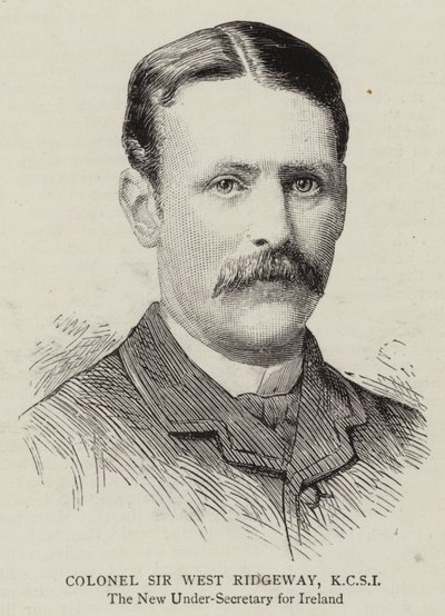 Oberst Sir West Ridgeway, KCSI (gravering) av English School