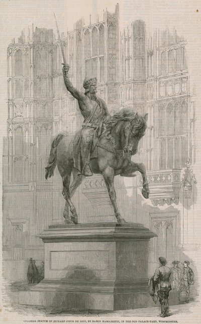 Kolossal statue av Richard Coeur de Lion av English School