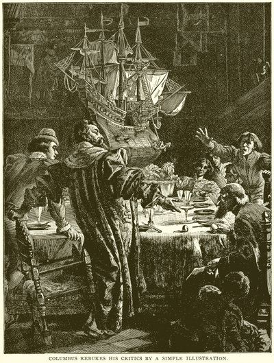Columbus irettesetter sine kritikere med en enkel illustrasjon av English School