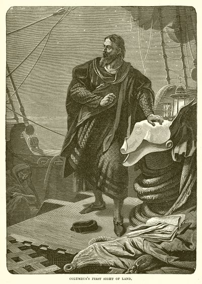 Columbus første syn på land av English School