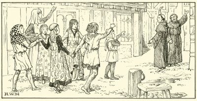 Kom tilbake, glade menn! (blekk på papir) av English School