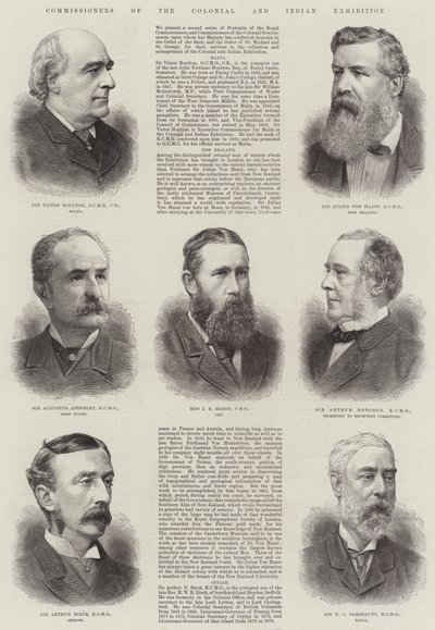 Kommisjonærer for kolonial- og indiske utstilling (gravering) av English School