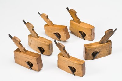 Kompass og flatsåle rabbet (rabatt) fly, slutten av 1800-tallet (buksbom) av English School