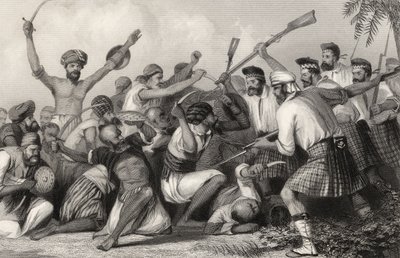 Konflikt med Ghazees før Bareilly 6. mai 1858, fra 