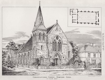 Congregational Church, Romford, Essex av English School