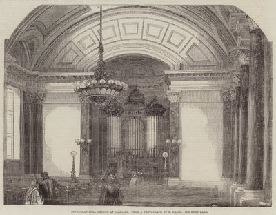Congregational Church at Saltaire (gravering) av English School