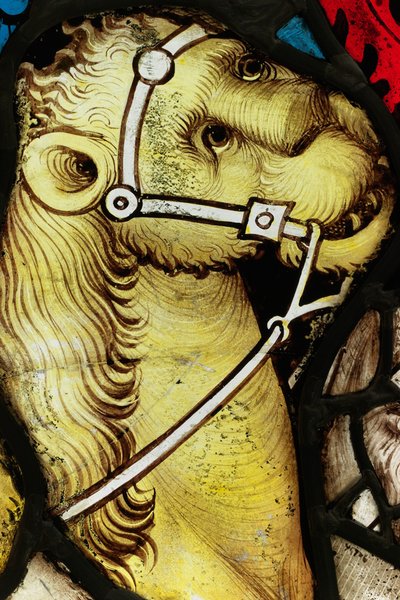 Bevart seksjon fra Great East Window ved York Minster: 