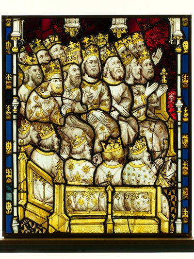 Bevart seksjon fra Great East Window ved York Minster: 