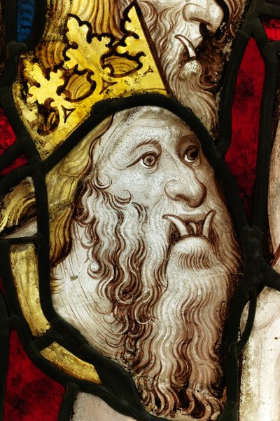 Bevart seksjon fra Great East Window ved York Minster: 