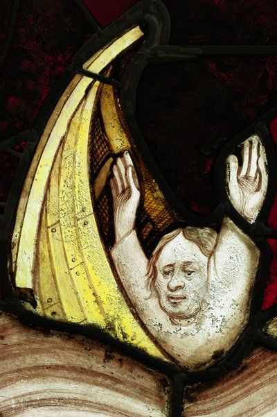 Bevart seksjon fra Great East Window på York Minster: 