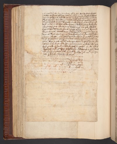 Kopi av et brev fra Lady Elizabeth Compton, etterpå grevinne av Northampton, til mannen hennes, Harley MS 7003, f.158v (penn og blekk på papir) av English School