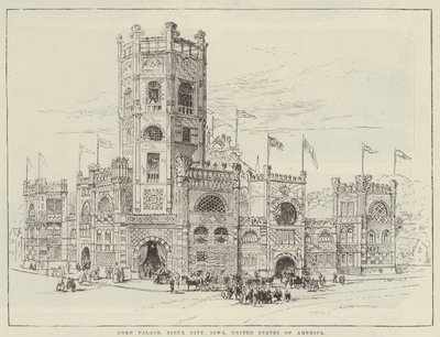 Corn Palace, Sioux City, Iowa, USA (gravering) av English School