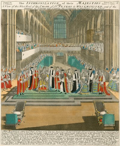 Kroningen av kong William III og dronning Mary 11. april 1689 av English School