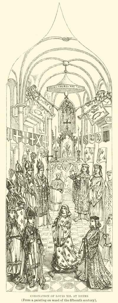 Kroningen av Ludvig XII i Reims av English School