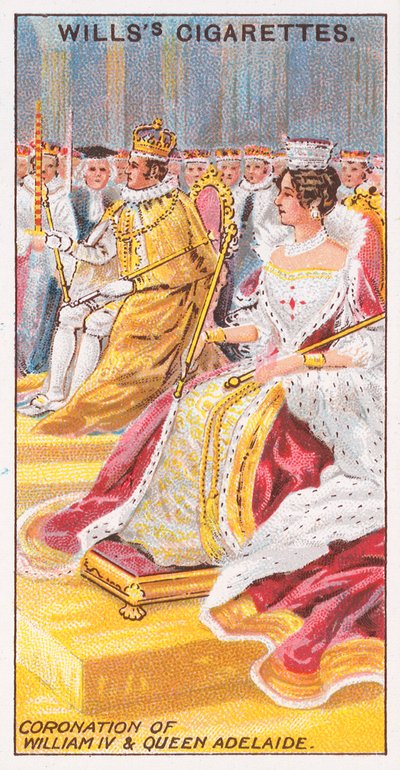 Kroningen av William IV og dronning Adelaide av English School
