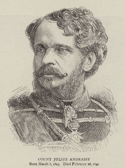 Grev Julius Andrassy (gravering) av English School