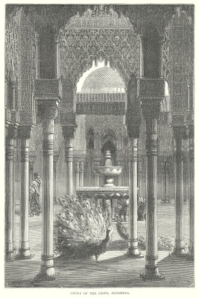 Løvegården, Alhambra (gravering) av English School