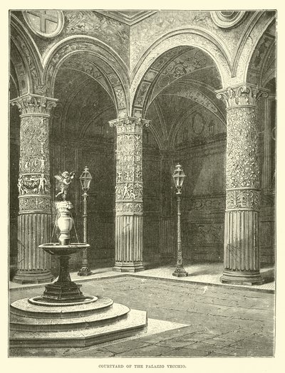 Gårdsplassen til Palazzo Vecchio av English School