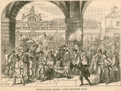 Covent Garden Market, London: tidlig frokostbod av English School