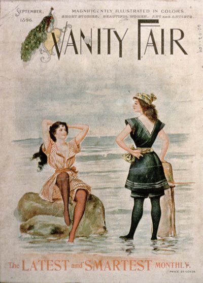 Omslag for Vanity Fair, september 1896 av English School