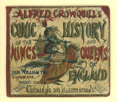 Cover av Alfred Crowquills tegneseriehistorie om kongene og dronningene av England (akvatint) av English School