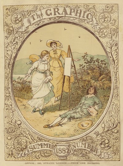 Omslag til The Graphic Summer Number 1882 (chromolitho) av English School